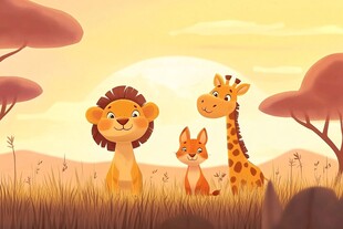 草原上的动物伙伴们