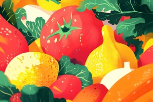 缤纷多彩的新鲜蔬果