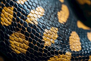 蛇皮纹理特写