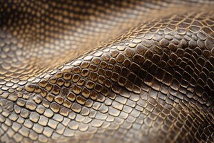 蛇纹皮革纹理特写