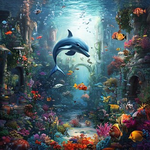 梦幻海底世界的奇幻景观