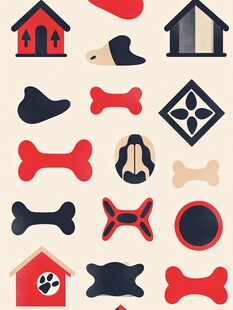 宠物用品图标集合