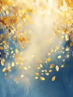 金秋落叶 梦幻唯美景致