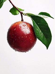 红果带露挂枝头