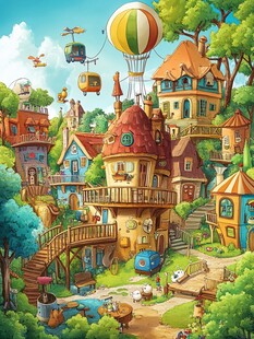 梦幻童话小镇的奇妙风景