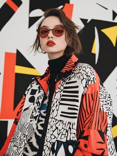 时尚潮人演绎个性印花穿搭