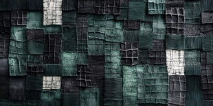 复古绿拼贴纹理墙面背景