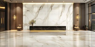 豪华大理石大厅接待区