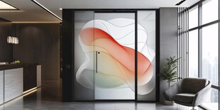 现代家居时尚艺术玻璃隔断