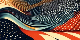 动感波纹抽象图案背景