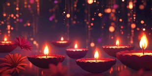 点亮排灯节 烛火闪烁之美