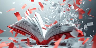 翻开书籍 碎片纷飞的奇幻时刻