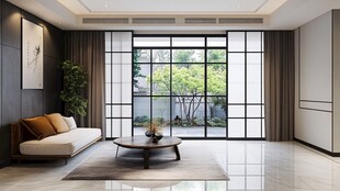 现代简约风明亮客厅空间