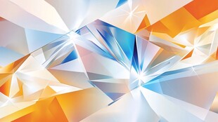 炫彩几何晶体背景图