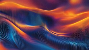 梦幻炫彩流体波浪背景图