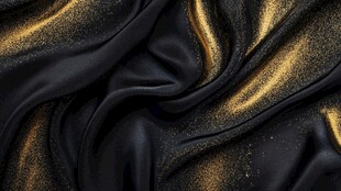 黑金质感丝绸纹理背景图