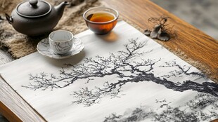 中式茶韵 水墨丹青相伴