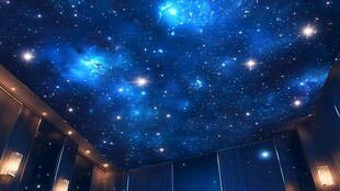 梦幻星空主题室内天花板