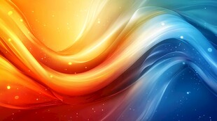 绚丽多彩流动波纹背景图