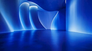 蓝色梦幻光影艺术空间