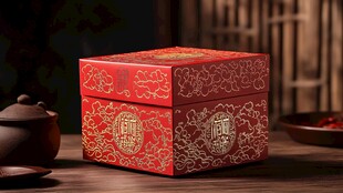 中式精美红盒 尽显典雅韵味