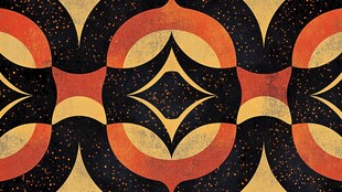 复古几何图案艺术背景