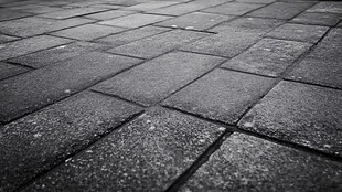 灰色石砖地面纹理特写