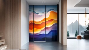 艺术壁画装点现代家居空间