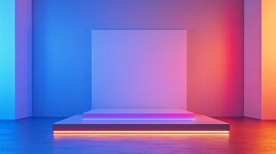 炫彩光影打造梦幻展示台