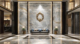 奢华大理石客厅精致设计