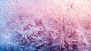 梦幻冰花纹理 冬日之美