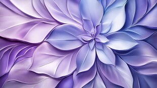 梦幻紫色立体花卉图案