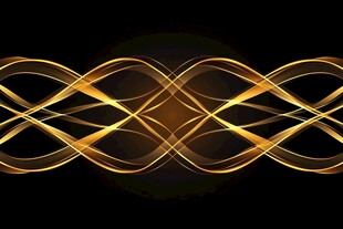 金色动感线条装饰图案