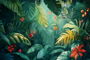 梦幻热带丛林植物景观
