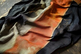 多彩条纹丝质布料