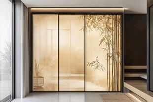 中式屏风 竹影禅意空间美学