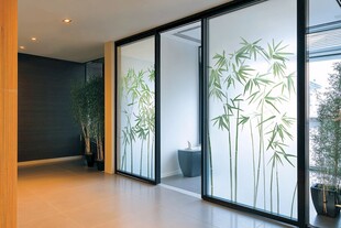 中式风玻璃隔断的雅致空间