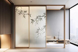 中式屏风隔断 雅致家居景致