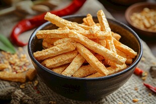 香酥美味的膨化脆条零食