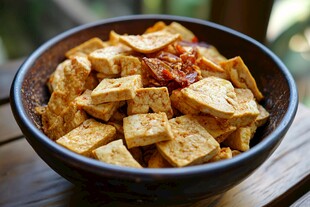 香辣豆腐块 诱人美味