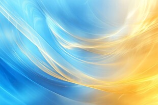 梦幻蓝黄渐变流体背景图