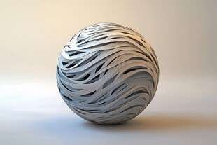 立体波纹球体设计图