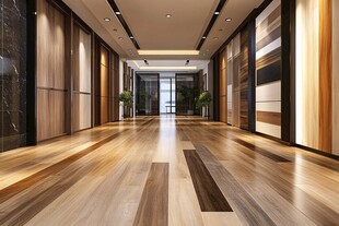 现代简约风格的宽敞走廊