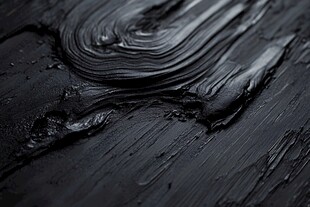 黑色油彩纹理特写
