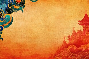 古风中式建筑背景图