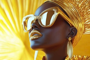 金色时尚黑人女性魅力风采