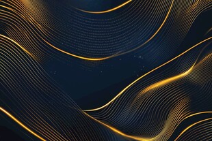 梦幻黑金线条流动背景图