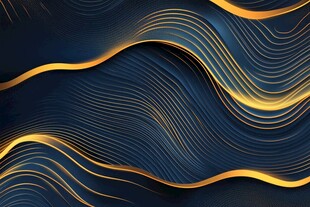 深蓝金纹抽象动感背景图