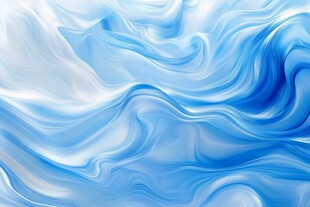 梦幻蓝白流体纹理背景图