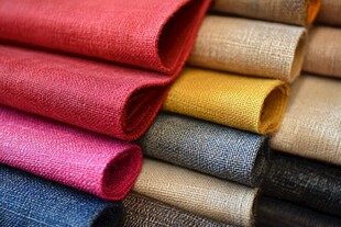 多彩织物卷材展示